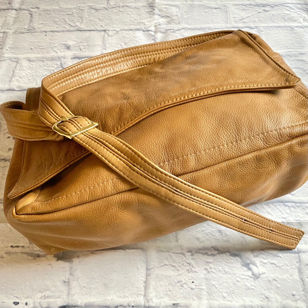 HANDCRAFTED LARGE REAL LEATHER HANDBAG - NWOT - Picture 7 of 8